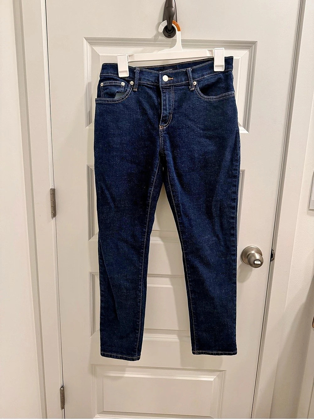 Banana Republic Girlfriend Mid-Rise Jean Jeans Blue Waist 27